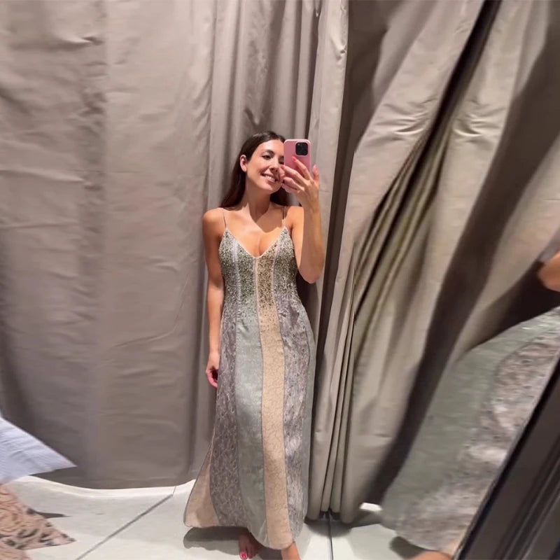 Long Dress Diamonds Tube
