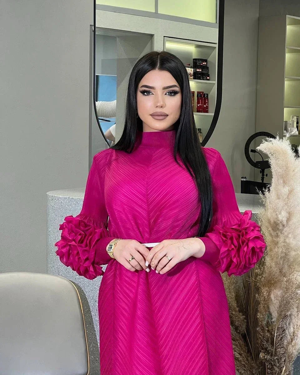 Pleated Luxury Dubai Dress
