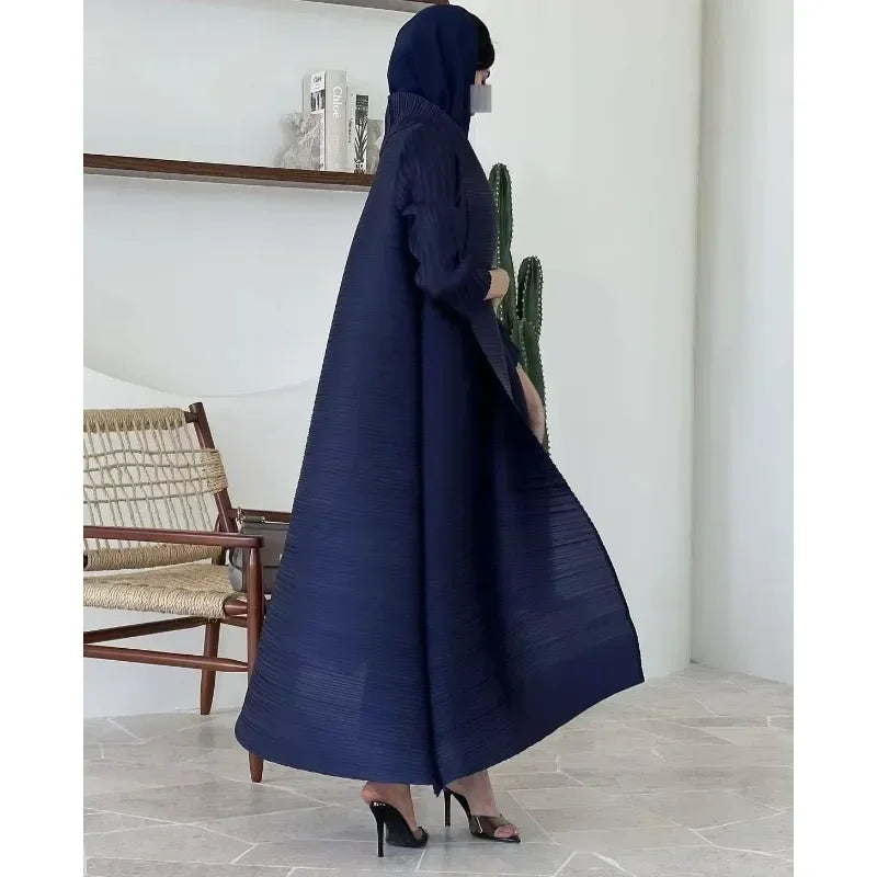Luxury Long Trench Coat Loose Abaya