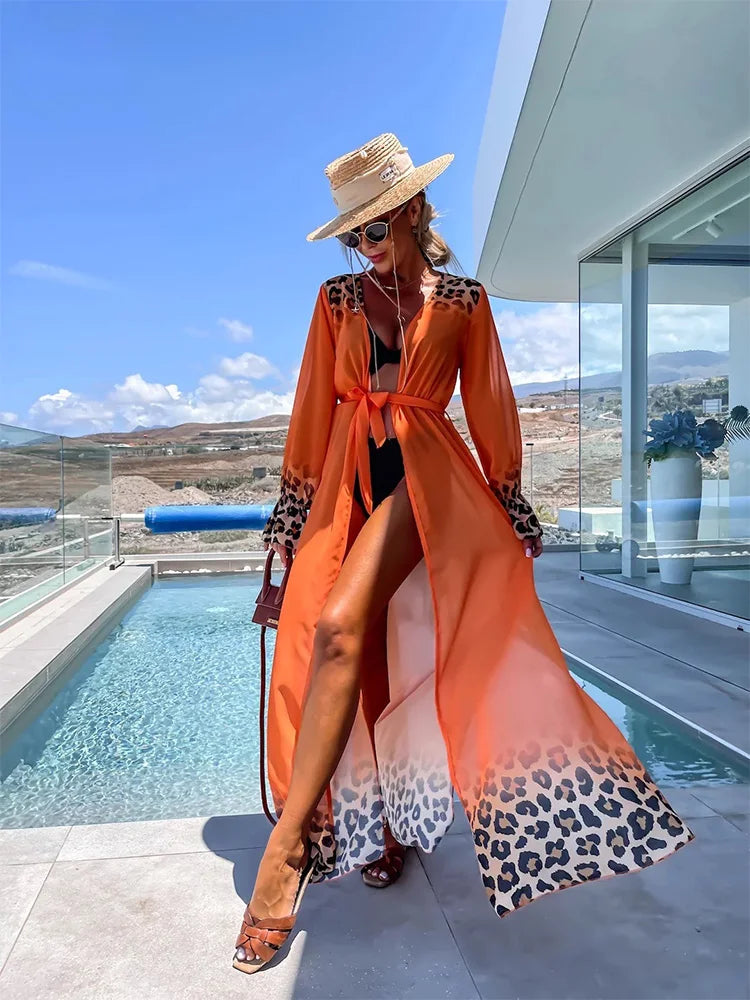 Leopard Beach Kimono