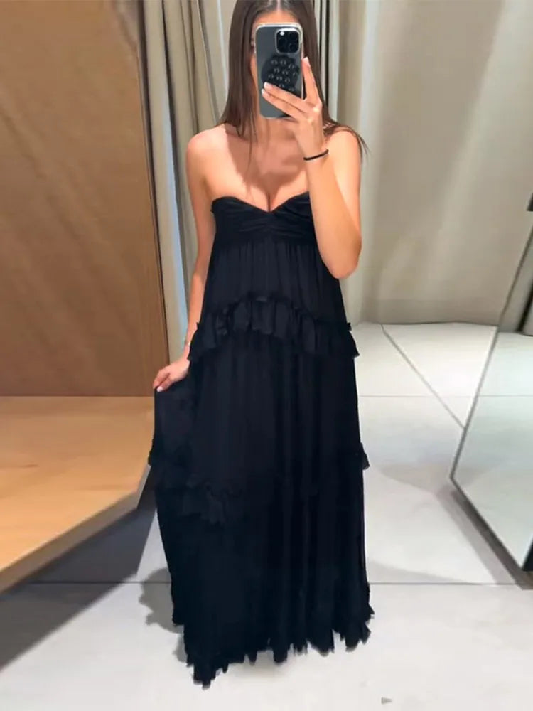 Ruffles Long Dress