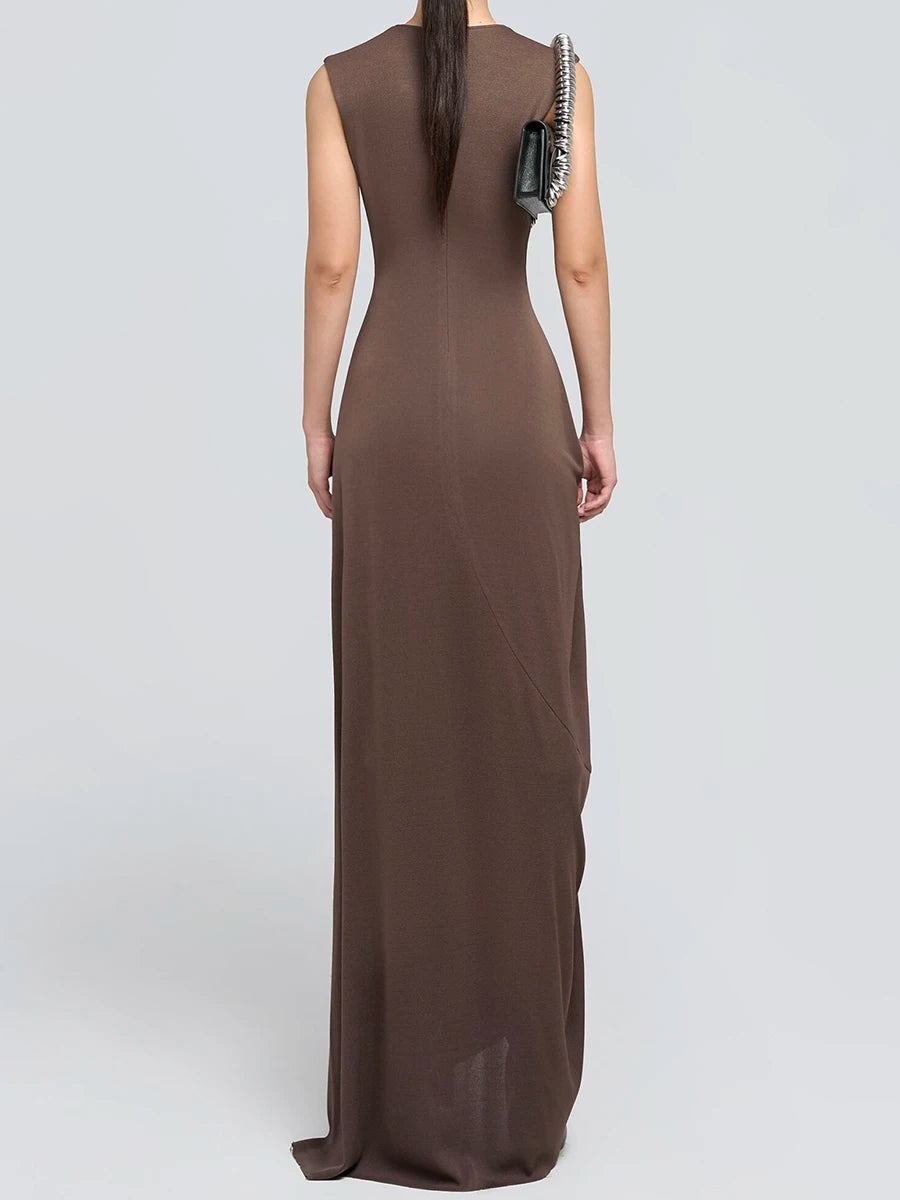 Spliced Folds Dress