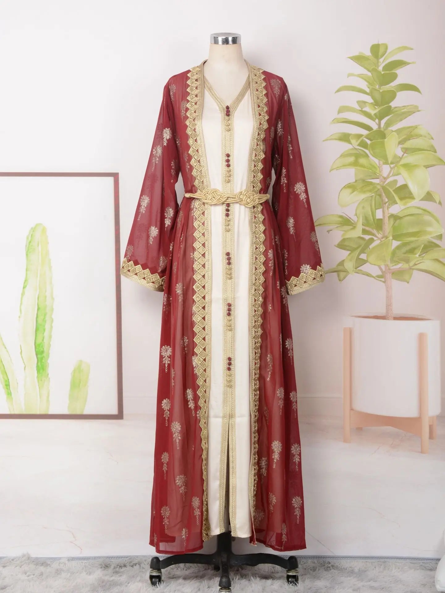 Luxury Dress 2 Piece Printed Embroidered outfit