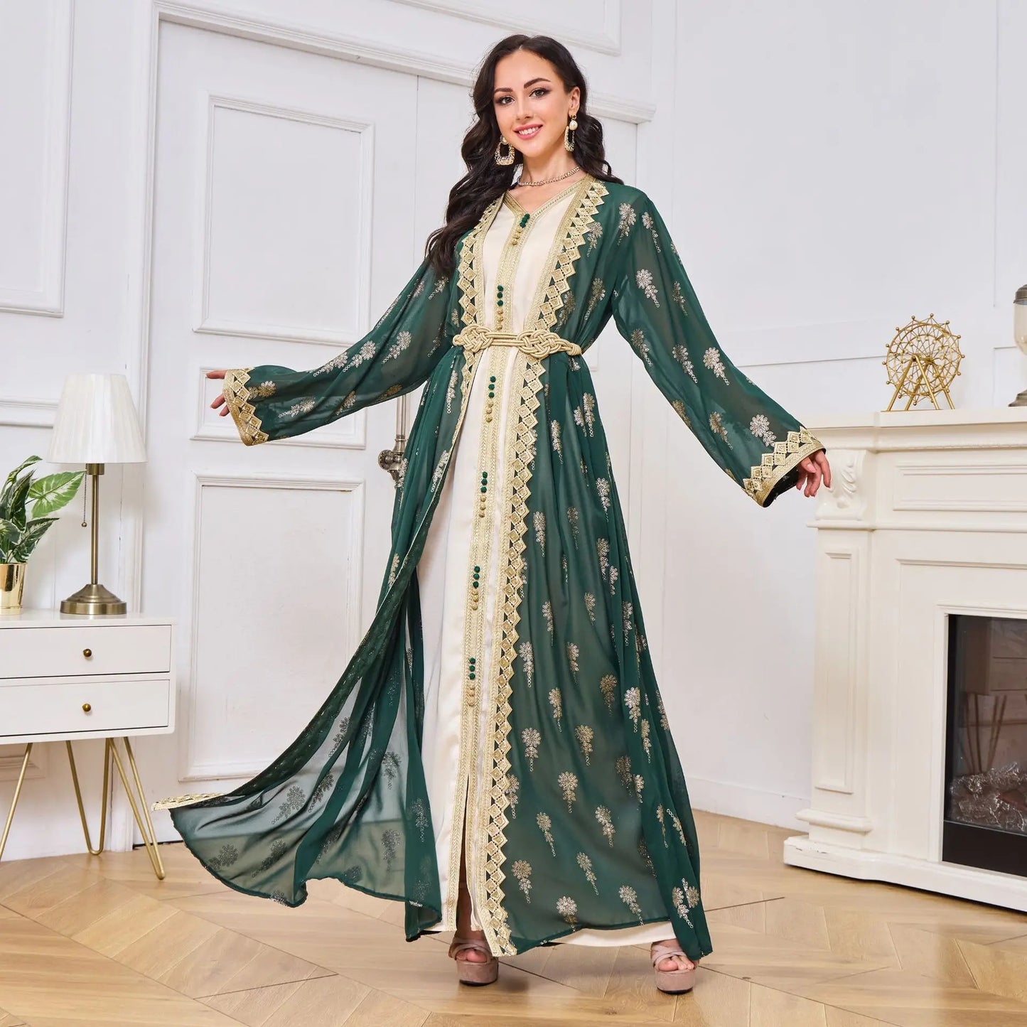 Luxury Dress 2 Piece Printed Embroidered outfit