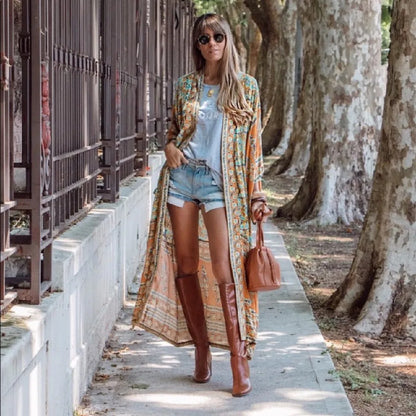 Bohemian Long Kimono
