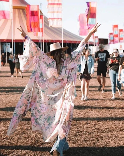 Bohemian Long Kimono
