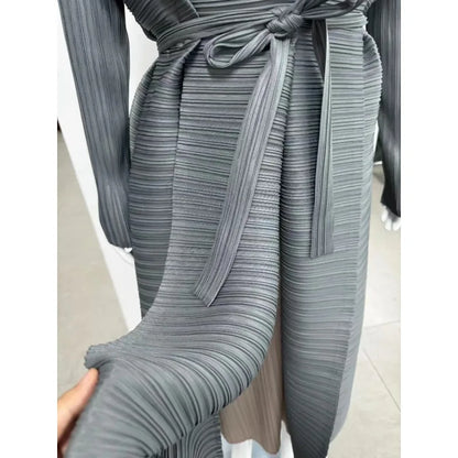 Luxury Long Trench Coat Loose Abaya