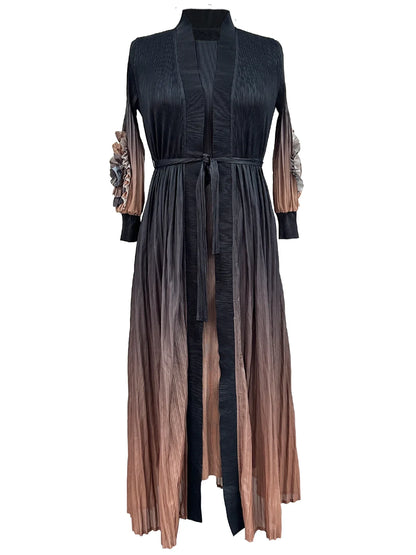 Long Outer Windbreaker 2-piece Set