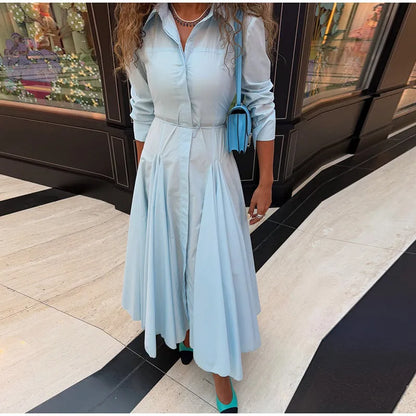 Solid Shirt Skirt Sets