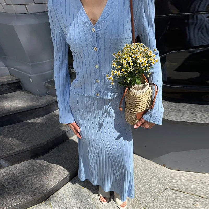 Knitwear Dress Sets Outfits