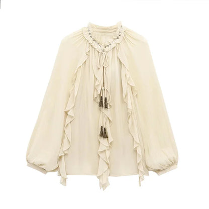 Ruffles Vest Shirt Mini Skirt 3 Pieces Set