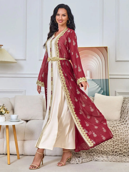 Luxury Dress 2 Piece Printed Embroidered outfit
