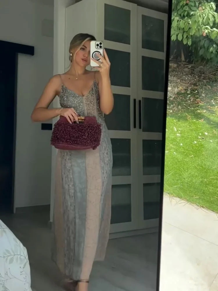 Long Dress Diamonds Tube