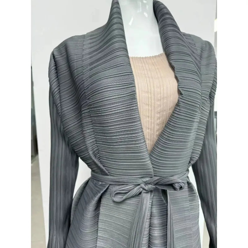 Luxury Long Trench Coat Loose Abaya