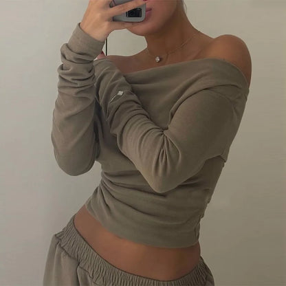 Tops Loose Elastic Wide Leg Pants Outfit