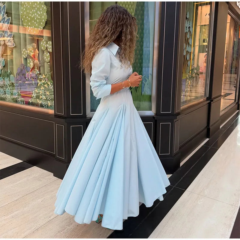 Solid Shirt Skirt Sets
