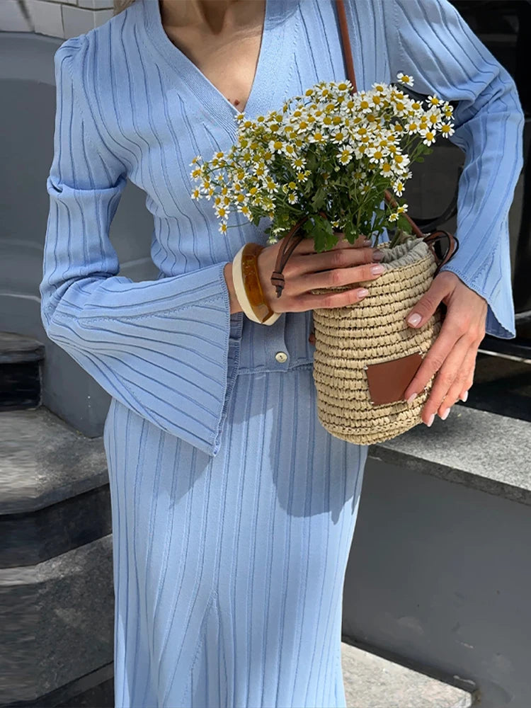 Knitwear Dress Sets Outfits
