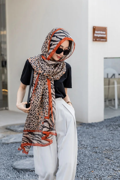 Thin Transparent Sunscreen Scarf  Large Shawl Sarong
