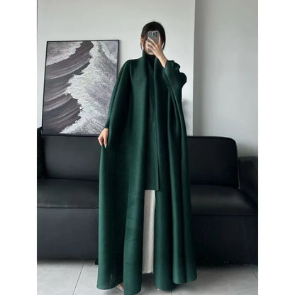Pleated Loose  Trench Coat  Abaya