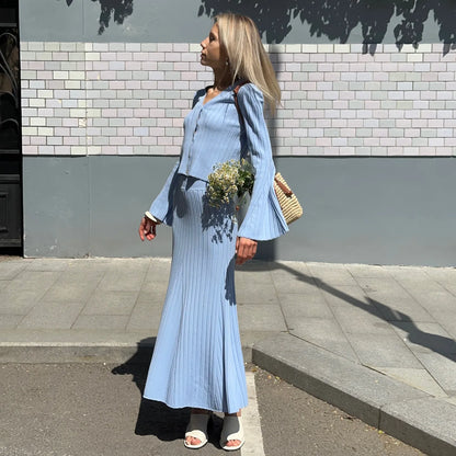 Knitwear Dress Sets Outfits