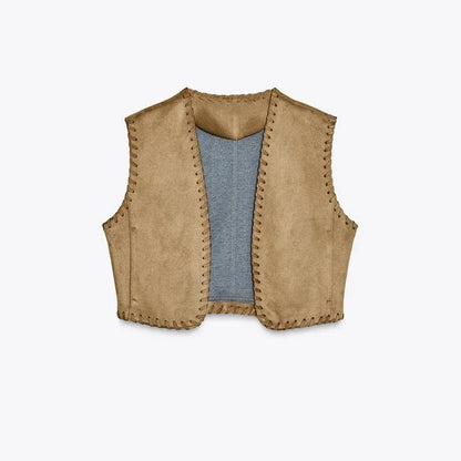 Ruffles Vest Shirt Mini Skirt 3 Pieces Set
