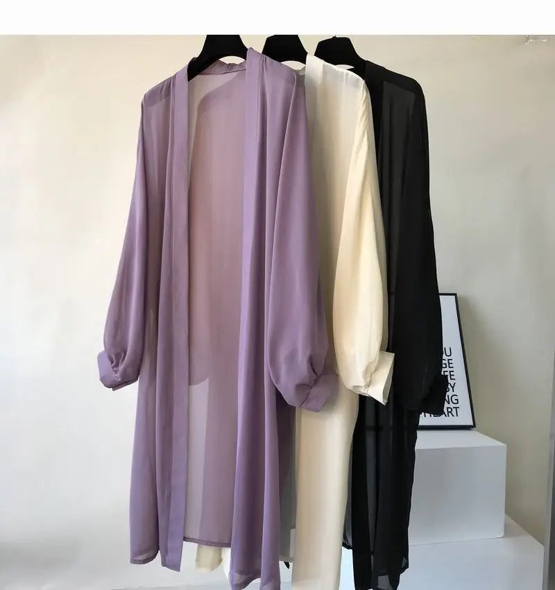 Loose Sunscreen Shawl Chiffon Cardigan Tops