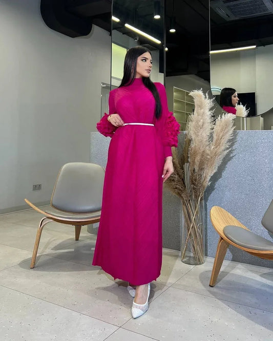 Pleated Luxury Dubai Dress